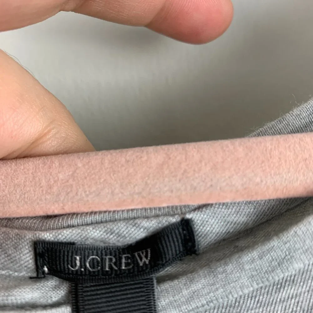 J. Crew Prima Jersey Chiffon-Back Tank Top Size XS Gray Cream Mixed Media - Picture 2 of 4